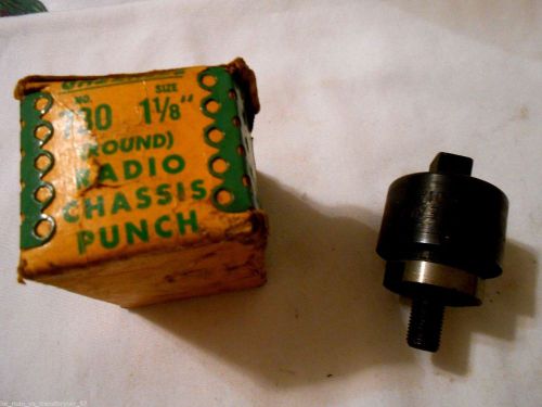 GREENLEE RADIO CHASSIS PUNCH NO 730 1 1//8  WITH BOX