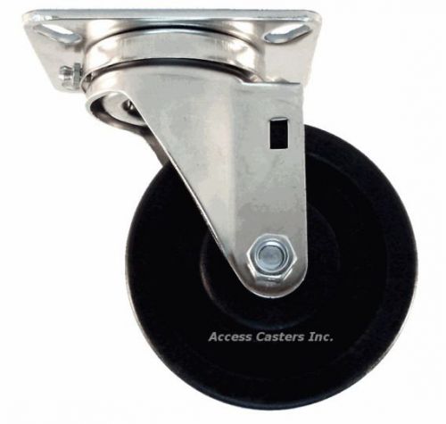 4rbkhs 4&#034; x 1-3/8&#034; high-temperature phenolic swivel caster, 300 lbs capacity for sale