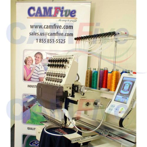 CAMFive CFSE-DM1501 Embroidery Machine large embroidery area 15 color cap &amp; flat