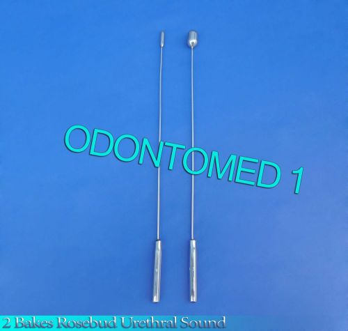 2 Pcs Bakes Rosebud Urethral Sounds 5mm+13mm