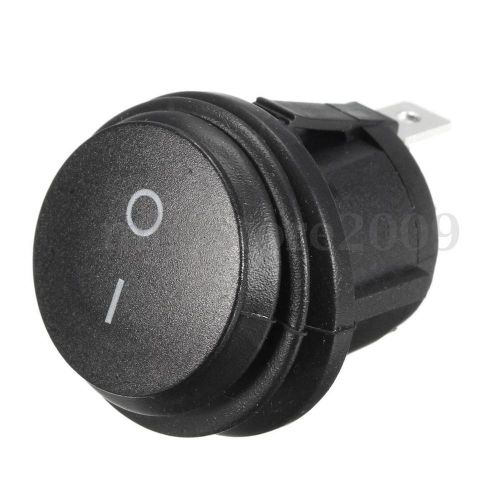 Round rocker spst on/off 2 pins switch waterproof dust waterproof 10a/250v new for sale