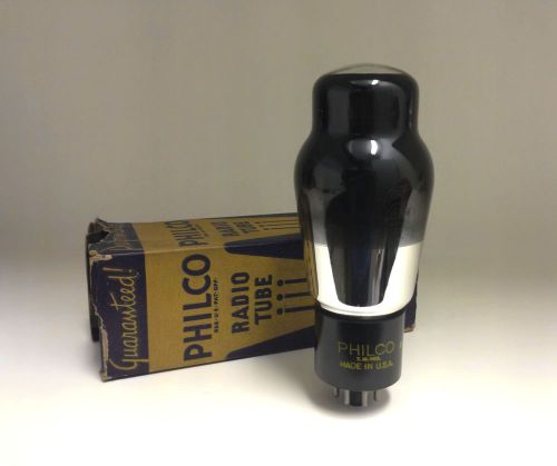 NOS/NIB (New Tube!) Philco Black Glass 6B4G Tube (6A3,2A3)