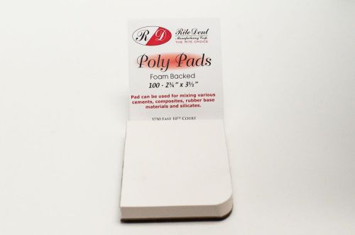 Dental Disposable Mixing Poly Pad 2 3/4&#034; x 3 1/2&#034; Pack of 8 (100 sheets/pad)