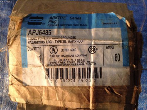 Cooper Crouse-Hinds APJ6485 60 A 3 W 4 P Service Inlet Plug