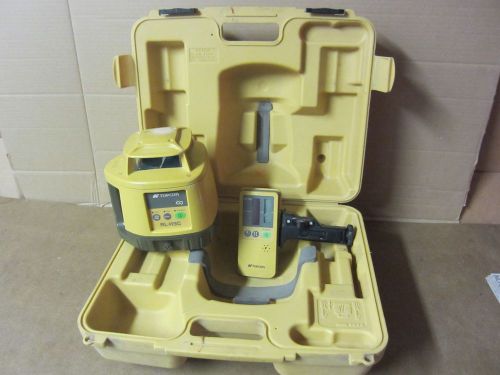 Topcon RL-H3C Rotating Laser Level &amp; Topcon LS-70C Receiver for Repair See Video