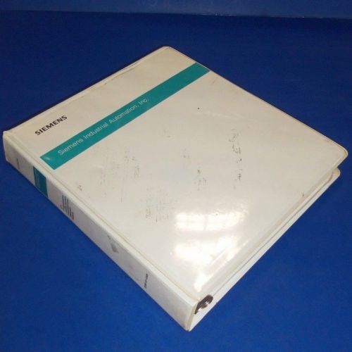 SIEMENS 5TI PROGRAMMABLE CONTROL SYSTEM MANUAL 2588161-0005