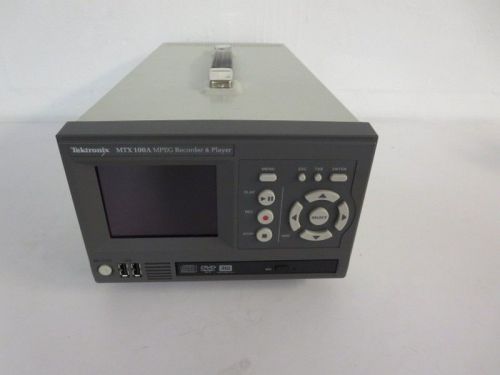 Tektronix MTX100A MPEG Recorder &amp; Player w/Option 01