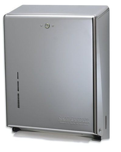 San Jamar T1900SS Stainless Steel C-Fold/Multifold Towel Dispenser
