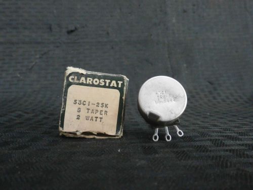CLAROSTAT 53C1 25K-S POTENTIOMETER 53C125KS