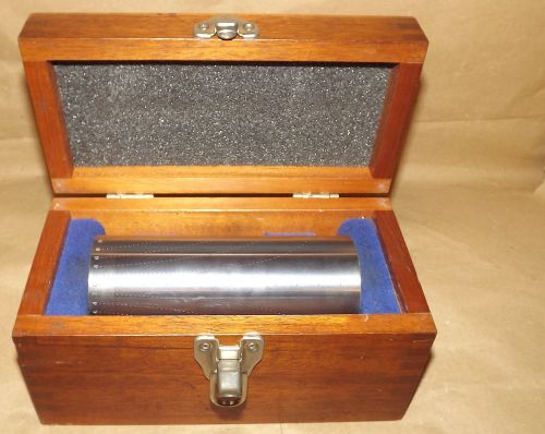 Browne &amp; Sharpe # 558 Precision 6&#034; Graduated Cylinder Square In Mahogany Box