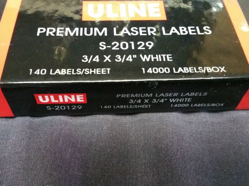 9,800 3/4&#034; X 3/4&#034; LASER LABELS