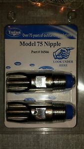 MODEL 75,PART # 16566 TROJAN NIPPLE SS WATERER,FIT 1/2&#034; PIPE.