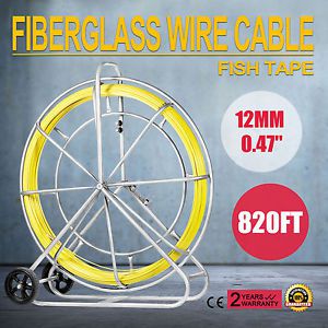 FIBERGLASS WIRE CABLE FISH TAPE PULLER KIT FISH HOLDER PULLING TOOL 12mm