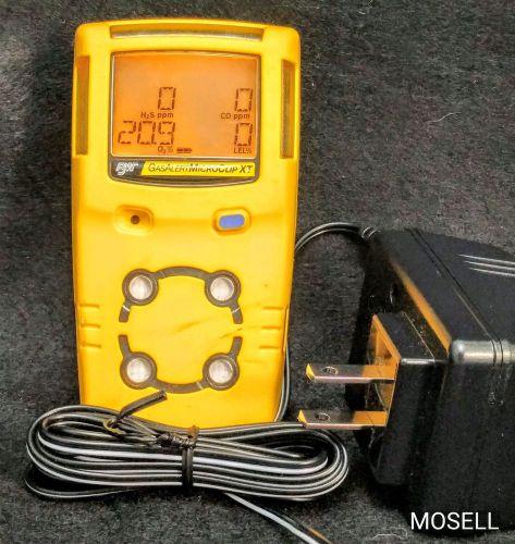 Bw technologies gasalertmicroclip xt gas o2 co h2s lel calibrated for sale