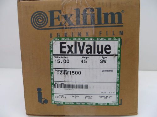 Exlfilm ExlValue Heat Shrink Wrap Film 45 Gauge 15 Inches 11660 Feet Roll 31.5LB