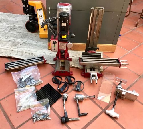 *two* x2 mini-mill milling machines + cnc conversion sieg harbor freight 44991 for sale