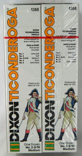 6 New Boxes Dixon Ticonderoga 72 No 2 Lead Pencils Lot #2 5/10 Vtg 13885 Medium
