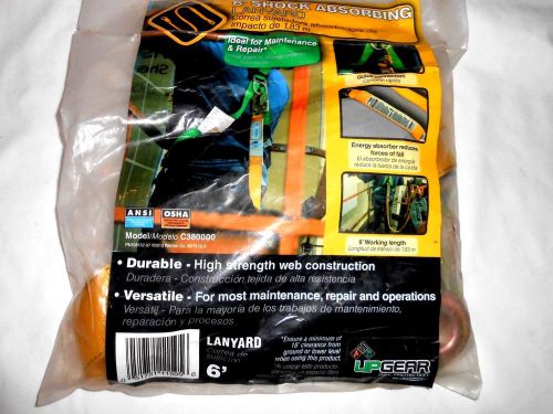 WERNER UPGEAR 6&#039; SHOCK ABSORBING LANYARD FALL PROTECTION NEW