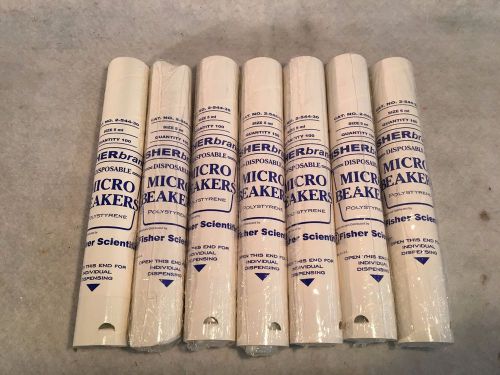 Fisherbrand Disposable Micro Beakers 2-544-30 5ml (Lot of 7 tubes, 1 partial)