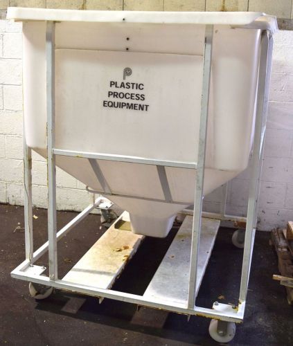 Plastic process 36 cu.ft. plastic hopper cart for sale