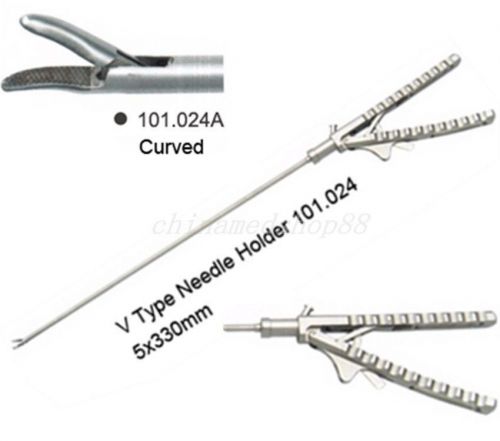 CE Needle Holder V Type 5X330mm Laparoscopy Laparoscopic Autoclavable Sale FDA