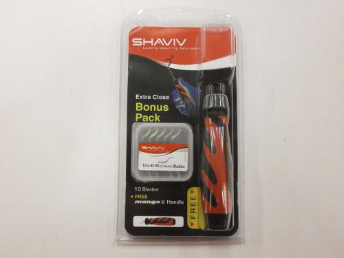 Shaviv Deburring Mango II Handle Kit B10S Cobalt Blades Extra Close 29255 576SO