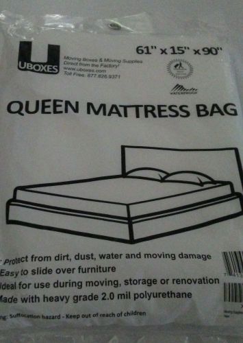 UBOXES Queen Size Waterproof Mattress Covers/Bags 61&#034; x 15&#034; x 90&#034;