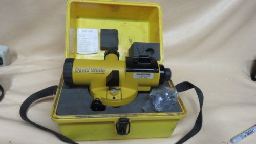 DAVID WHITE AL8-26 AUTOMATIC LEVEL WITH CASE FOR CONTRACTOR FREE SHIP