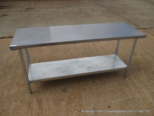 New Stainless Steel Work Prep Table 72&#034; x 24&#034; , NSF