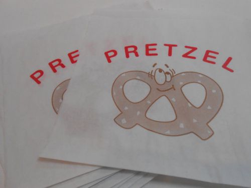 50 Retro PRETZEL Paper Bags Party, Sports, Events, Concession, Wedding Supplies