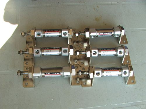 6 SMC CM2L20-20 AIR CYLINDER  PNEUMATIC AIR CYLINDER STAINLESS AIR CYLINDERS