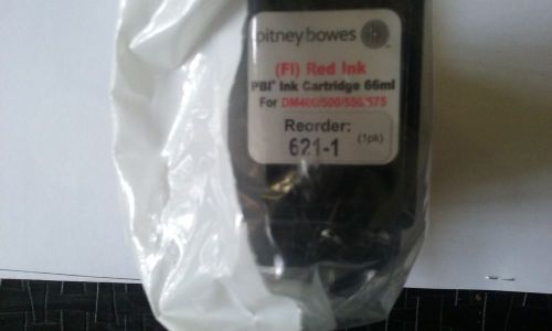 GENUINE PITNEY BOWES 621-1 RED INK CARTRIDGE