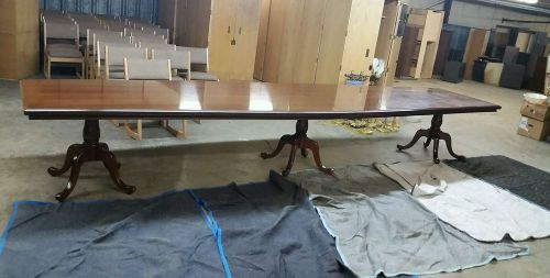 USED 16&#039; MODERN BOAT SHAPED CONFERENCE TABLE