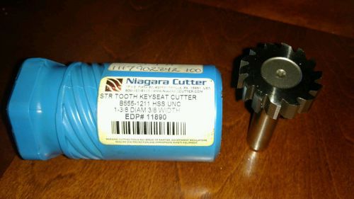 Niagara Cutter SRT Tooth Keyseat Cutter B555-1211 HSS UNC 1-3/8 DIAM 3/8 Width E