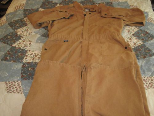 Bulwark PBI Gold FRC Coveralls With Zippers In The Legs- 46T - Preowned