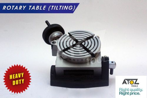HIGH QUALITY 3 INCH ROTARY TABLE TILTING HORIZONTAL VERTICAL DIY MACHINISTS USE