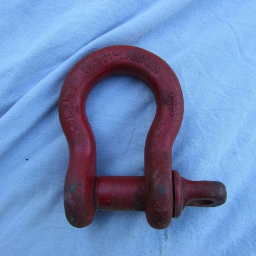 5/8&#034; crosby-laughlin swl 3 1/4 ton screw-pin shackle / clevis for sale