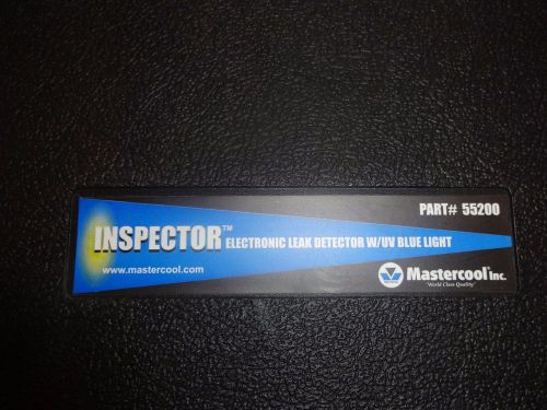 Mastercool 55200 inspector hvac refrigerant leak detector with uv for sale