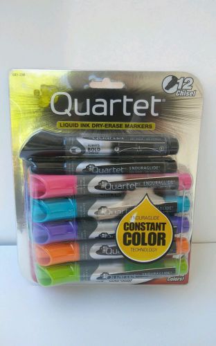 EnduraGlide Liquid ink Dry Erase Marker, Chisel Tip, Assorted Colors, 12/Set