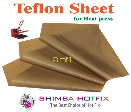 3 Pack 15X15   Teflon Sheet for Heat Press   3 mil (0.03 inch)