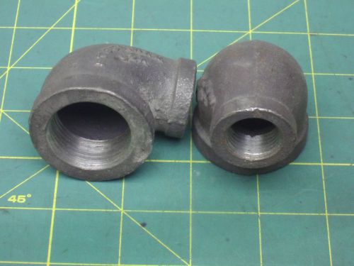 Stockham 1&#034; x 1/2&#034; 90 degree elbow reducing pipe fitting female npt (2) #56323 for sale