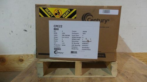 Century cpe22 3 hp 1760 rpm 208-230/460v phase 3 close-coupled pump motor for sale