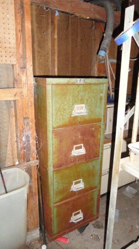Vintage  Fire King 4 drawer file cabinet  fireproof safe