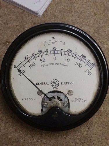 Vintage General Electric Type DO-41 Model 8DO41V  DC Volts -150 to 150V