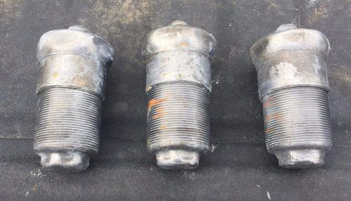 Three Vintage  Grease Cups for Hit Miss Gas Engine Very Nice Old