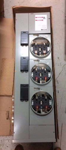 Eaton 1mm312rr 125a 3 sockets/bases meter stack for sale