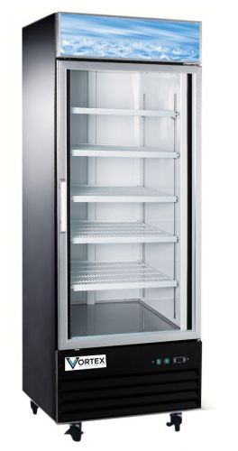 Vortex commercial 1 glass door freezer merchandiser - 23 cu. ft. for sale