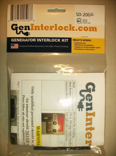 SD-200A Square D Generator Interlock Kit QO &amp; Homeline Indoor or outdoor 150 ...