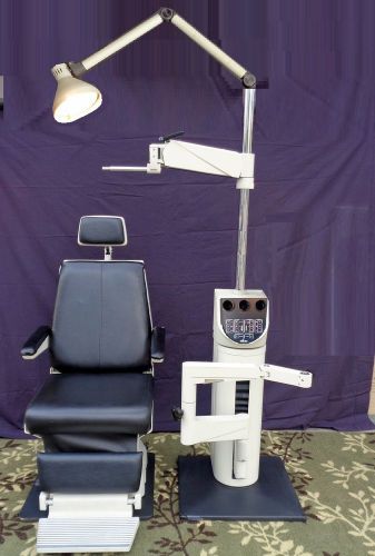 Reichert ophthalmic chair,14362, and stand, 14363, very nice condition. for sale