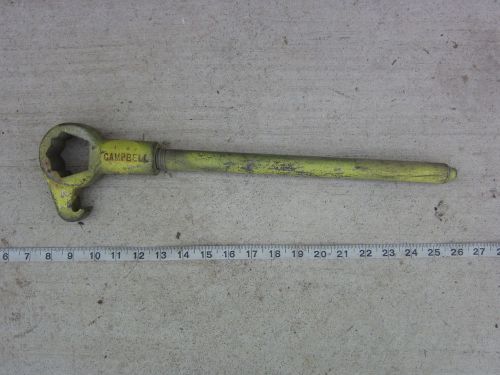 Campbell Pentagonal Rocker Fire Hydrant Wrench, Used